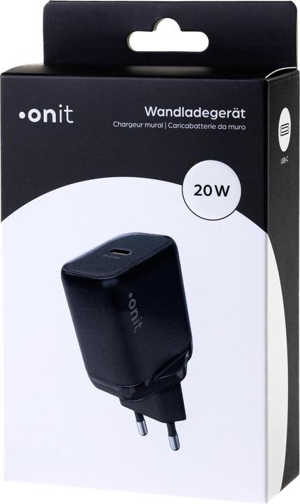 Produktbild Onit USB-Wandladegerät Single 1C 20 W GaN Schwarz (20 W, 1 Port)