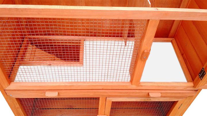 Produktbild HTI-Living Kleintierstall aus Holz in Braun, ideal für Kaninchen