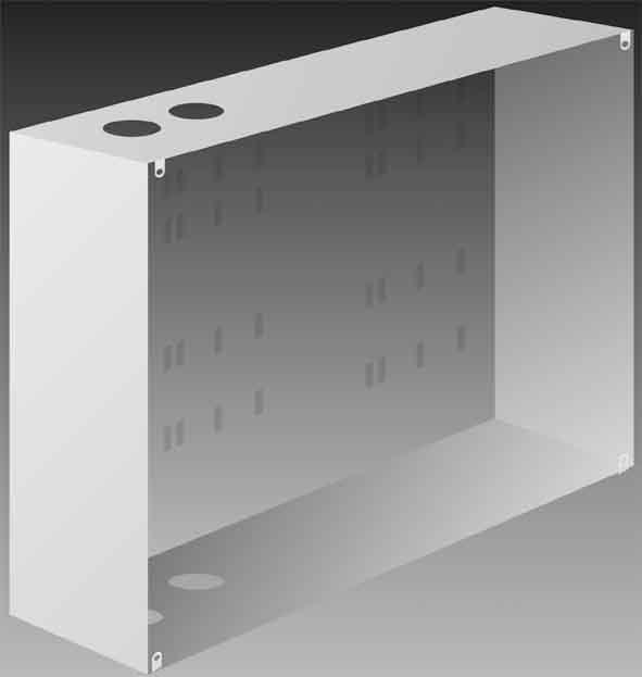 Actual product image Urmet GRO UPK867 flush-mounted box 13flange push-buttons 2rows 196x185x50mm