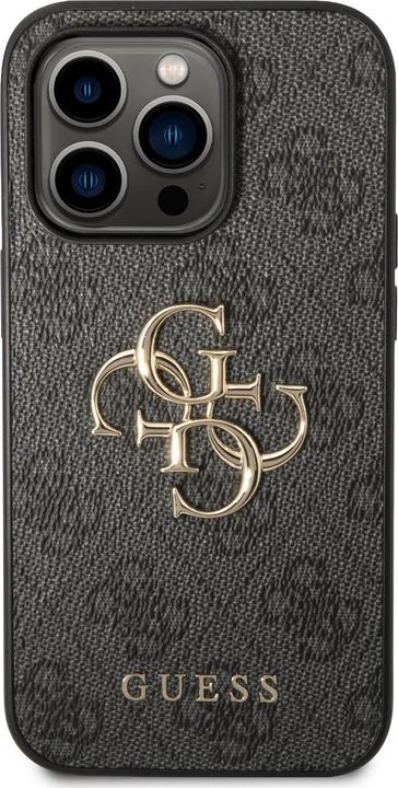 Produktbild Guess GUHCP14L4GMGGR iPhone 14 Pro 6,1" szary/grey hardcase 4G Big Metal Logo (Apple iPhone 14 Pro)