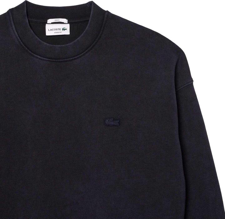 Actual product image Lacoste Unisex Adult Fleece Washed Loose Sweatshirt (XS)