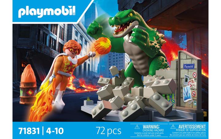 Actual product image Playmobil 71831 Helden-Showdown mit der Riesenechse (71831, Playmobil Action Heroes)