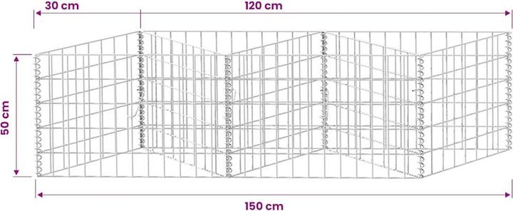 Produktbild vidaXL Steinkorb