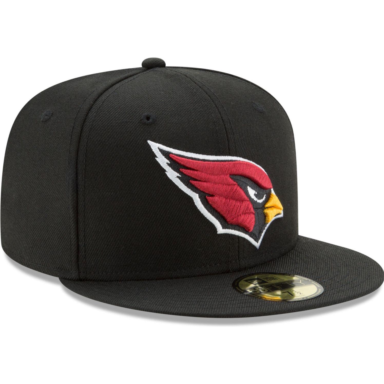 New Era, Herren, Cap, 59Fifty Cap - NFL ON FIELD Arizona Cardinals - 7, Schwarz, (7)