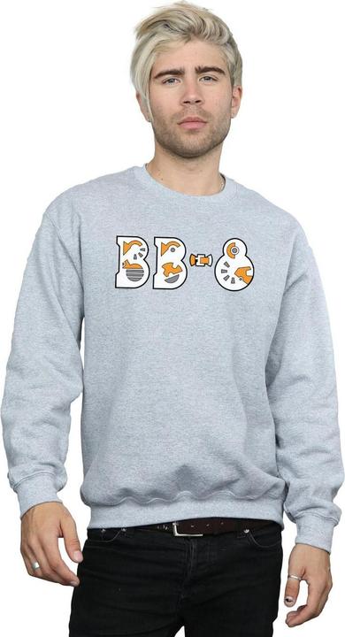 Immagine prodotto Star Wars The Rise Of Skywalker BB-8 Text Logo Felpa Uomo (4XL)