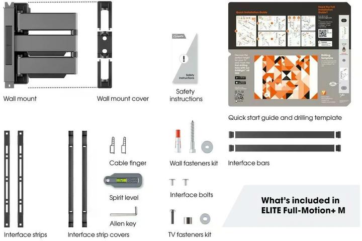 Image du produit Vogels TVM 5445 (Mur, 65", 35 kg)