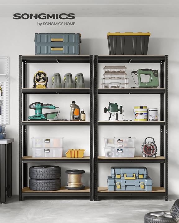 Immagine prodotto Songmics Scaffale per carichi pesanti GLR050B01 nero 100,0 x 50,0 x 200,0 cm