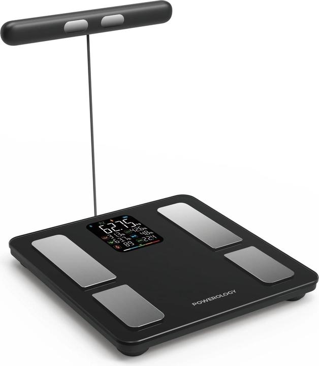 Image du produit Powerology 8-Electrode Smart Body Analyzer Scale Composition with Digital Screen Display (180 kg)