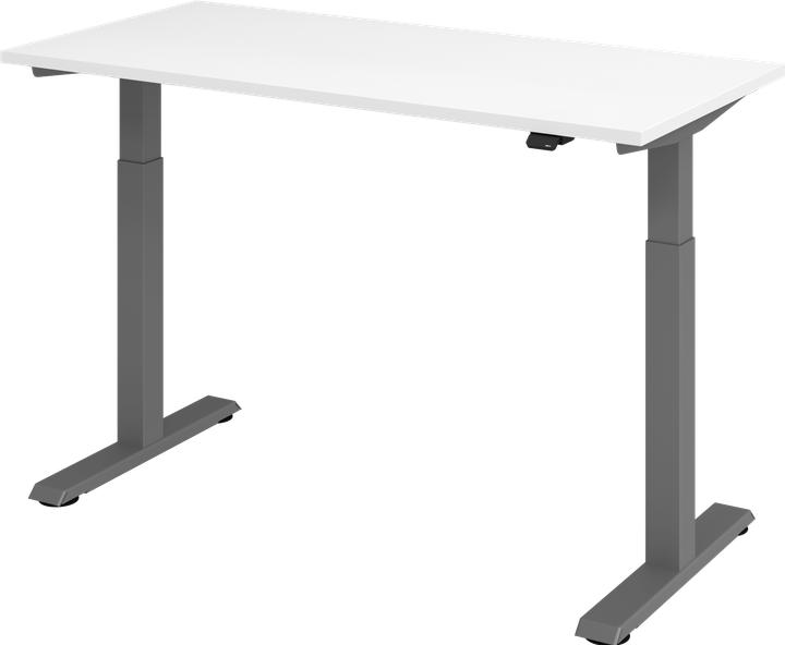Actual product image Escritorio Sitz-Steh-Schreibtisch el.140x67cm Weiss