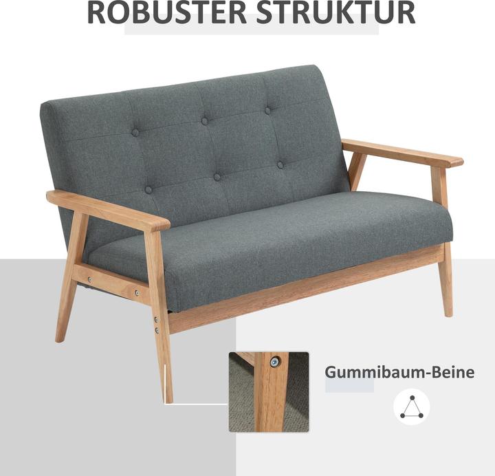 Actual product image Homcom Double sofa (2 person sofa)