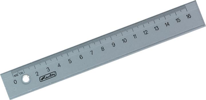 Immagine prodotto Herlitz 8700601 Righello da scrivania in plastica (e) (16 cm, Materiale sintetico)