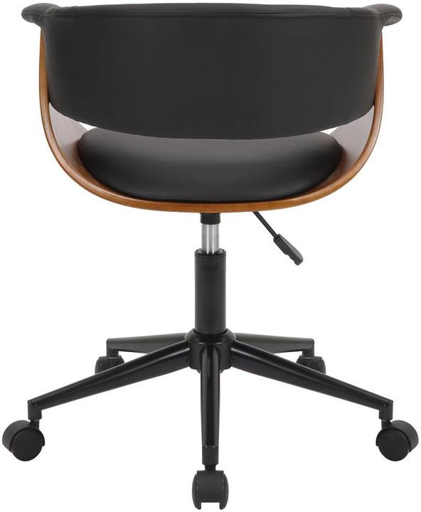 Actual product image Swisshandel24 Bruce office chair imitation leather, walnut/black (43 - 53 cm)