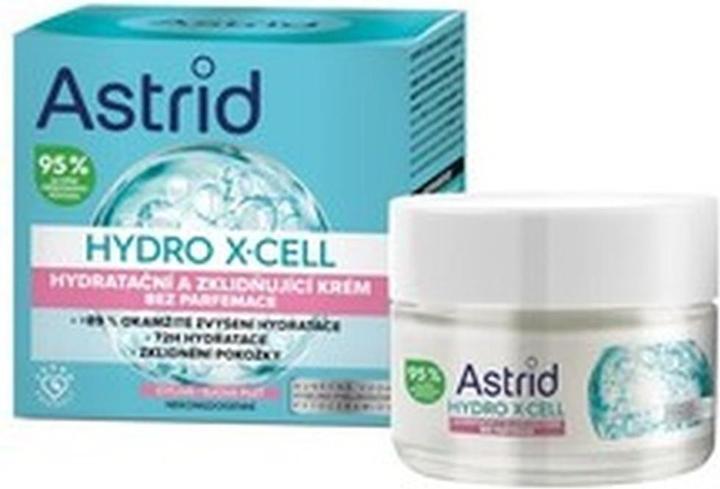 Produktbild Astrid Moisturizing and soothing cream for sensitive skin without perfume Hydro X-Cell 50 ml (50 ml, 24h Creme)