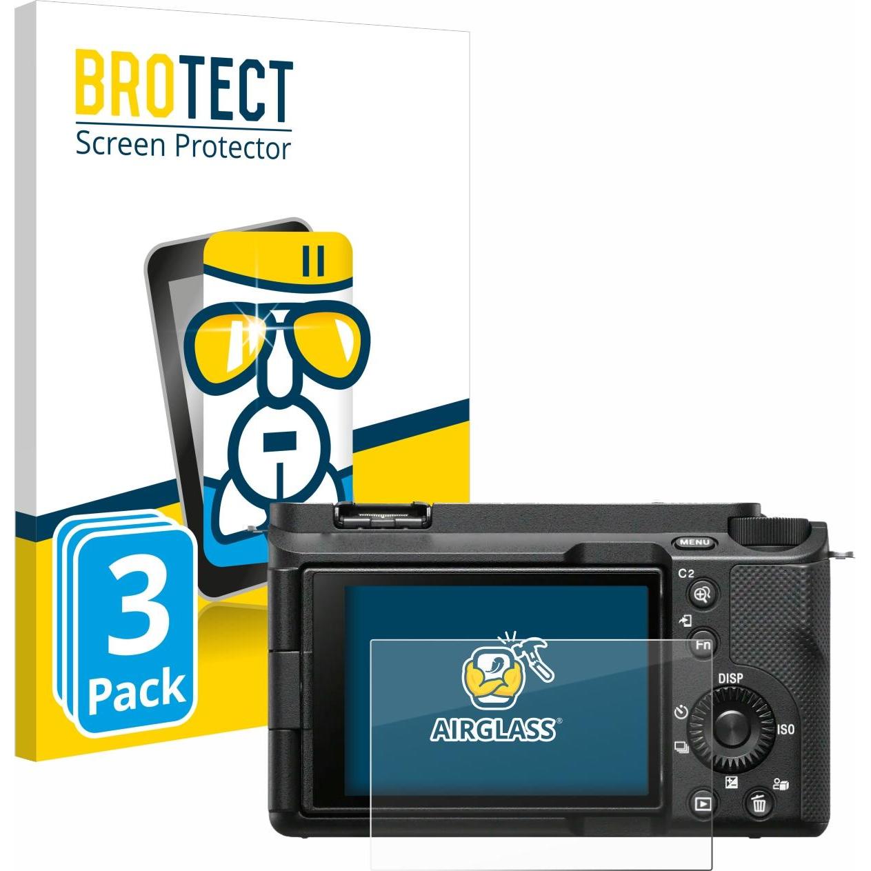 BROTECT AirGlass Panzerglasfolie (Displayschutz), Kameraschutz