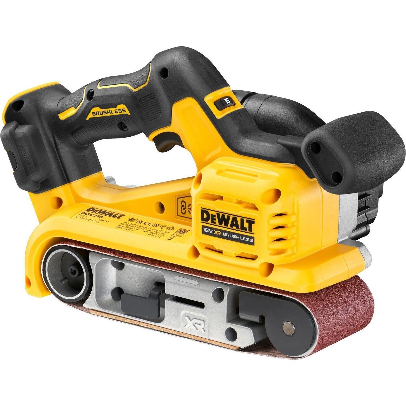 DeWalt, Schleifmaschine + Poliermaschine, DCW220N-XJ (Bandschleifer, 802 W)