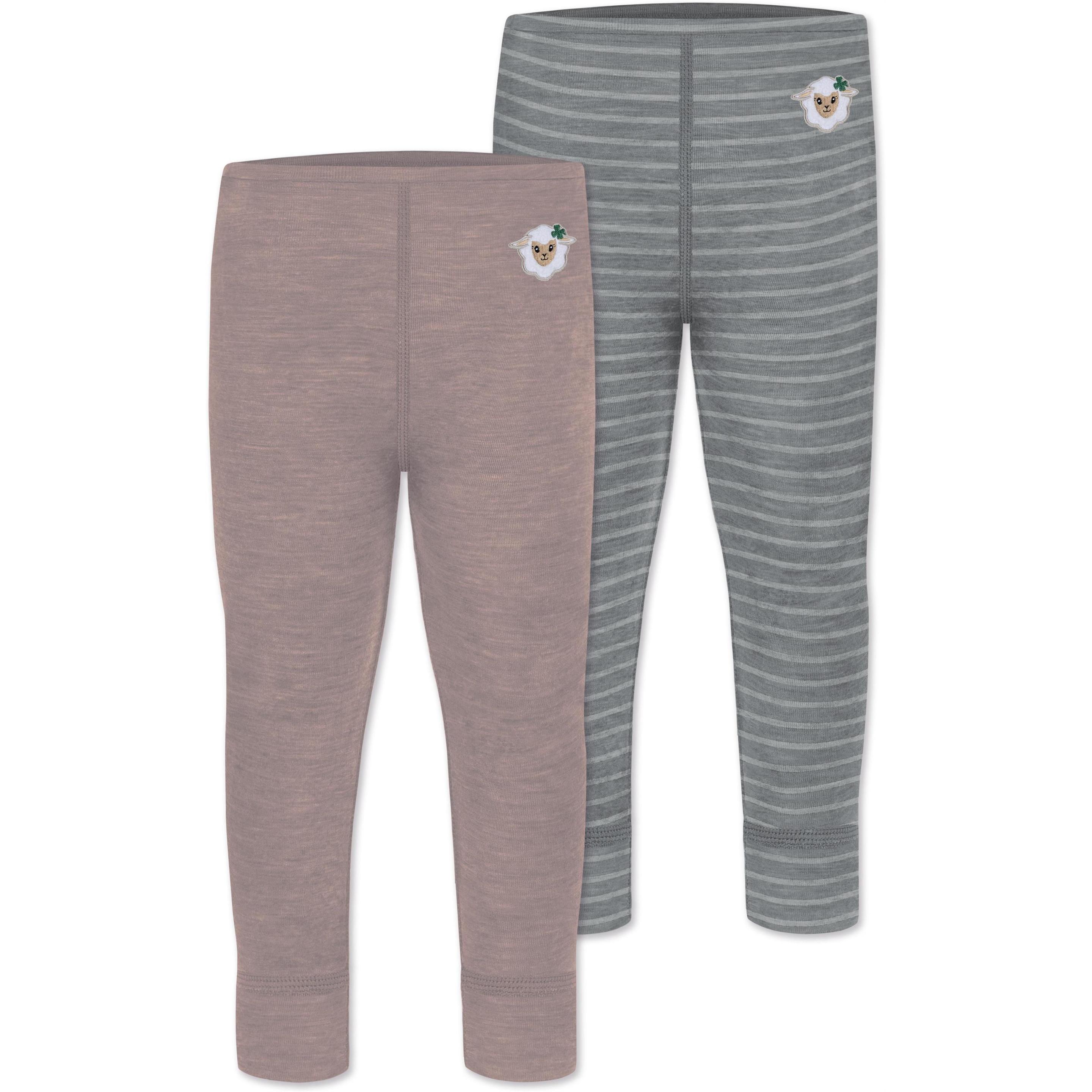 Normani, Herren, Hosen, 2er Pack Baby Merino Hose „Tutira" - 9507, Rosa, (80)