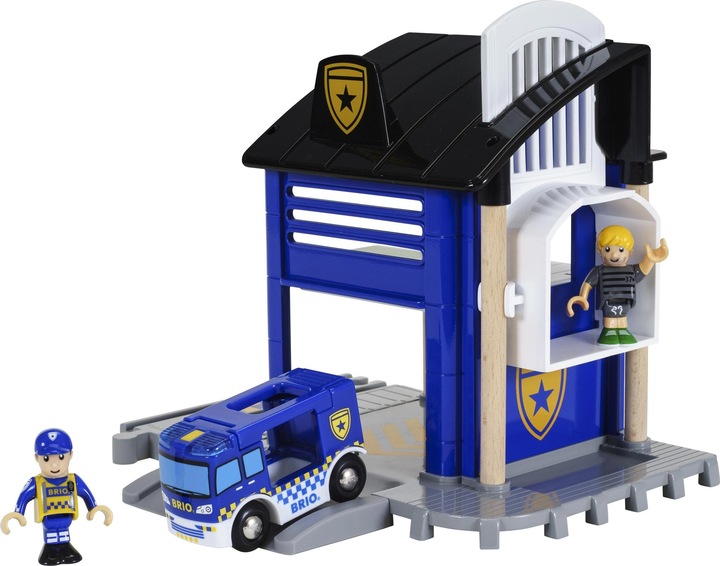 Brio Polizeistation mit Einsatzfahrzeug