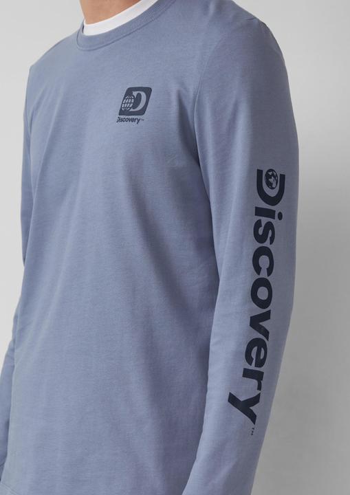 Produktbild s.Oliver T-Shirt Longsleeve aus Baumwolle mit Discovery Channel®-Artwork (S)