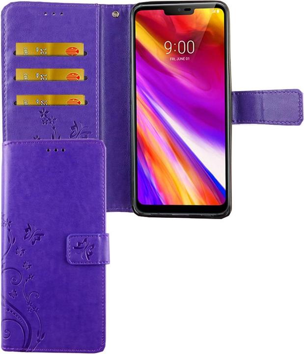 Produktbild König Design Hülle Handy Schutz für LG G7 Case Cover Tasche Wallet Etui Handyhülle Bumper Neu (LG G7)