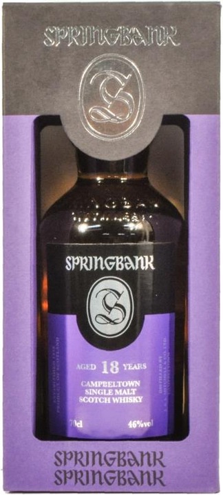 Actual product image Springbank 18 years (Single Malt, Scotch whisky, 1 x 70 cl)