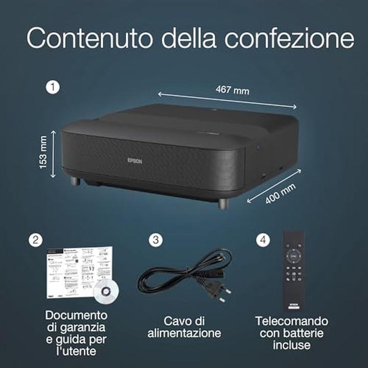 Immagine prodotto Epson EH-LS650B (4K, 3600 lm, 0.25 - 0.62 : 1)