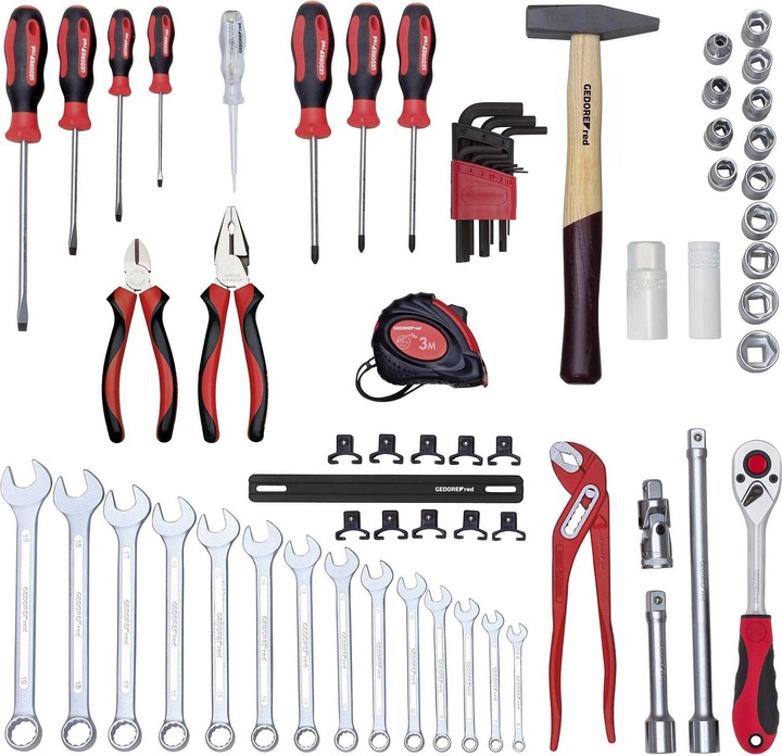 Gedore Red red R21650057 Werkzeugsatz SCHRAUBER im Werkzeugkoffer 57-teilig (57 Teile)