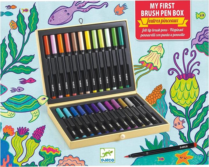 Actual product image Djeco First brush pencil box