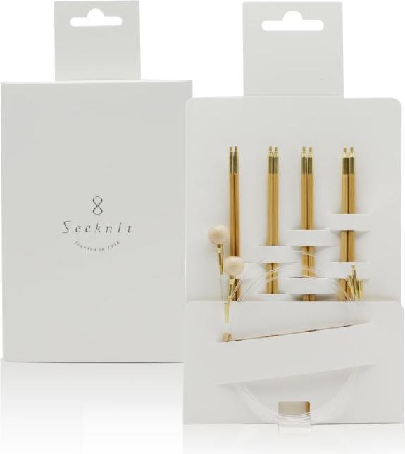 Actual product image Seeknit Needle set interchangeable needle points Koshitsu 2.50 - 3.25 mm 14 cm White