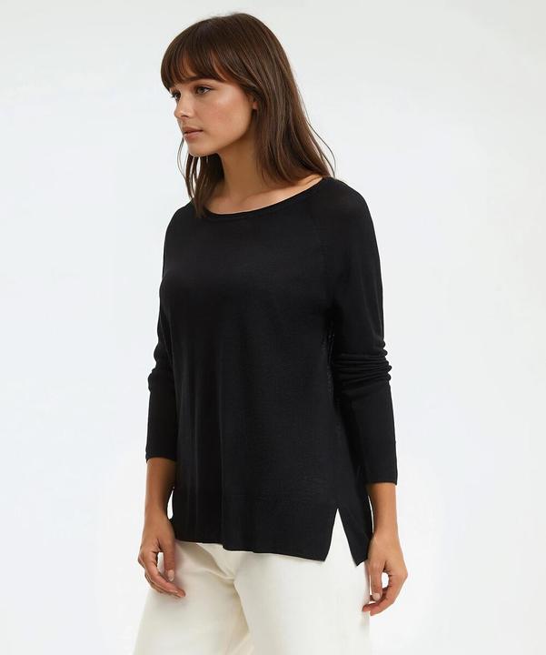 Produktbild La Redoute Collections Pullover mit Rundhalsausschnitt aus Feinstrick (L)