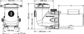 Produktbild Hayward 07,5 PS einphasige Tristar-Pumpe, 14,5 m3 / Std Ref SP32081