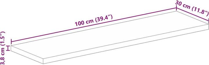 Image du produit vidaXL Tischplatte (100 x 30 cm)