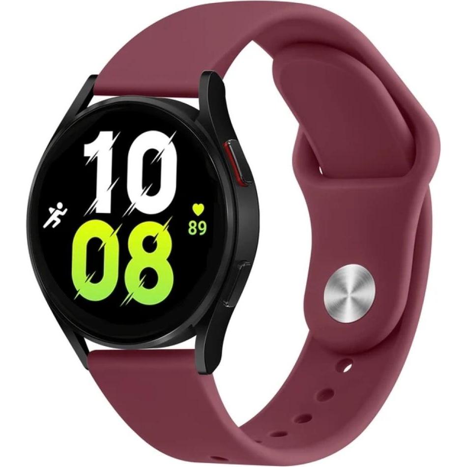 Screenguard Samsung Galaxy Watch5 Silicone Strap Sportarmband (Silikon), Uhrenarmband, Rot
