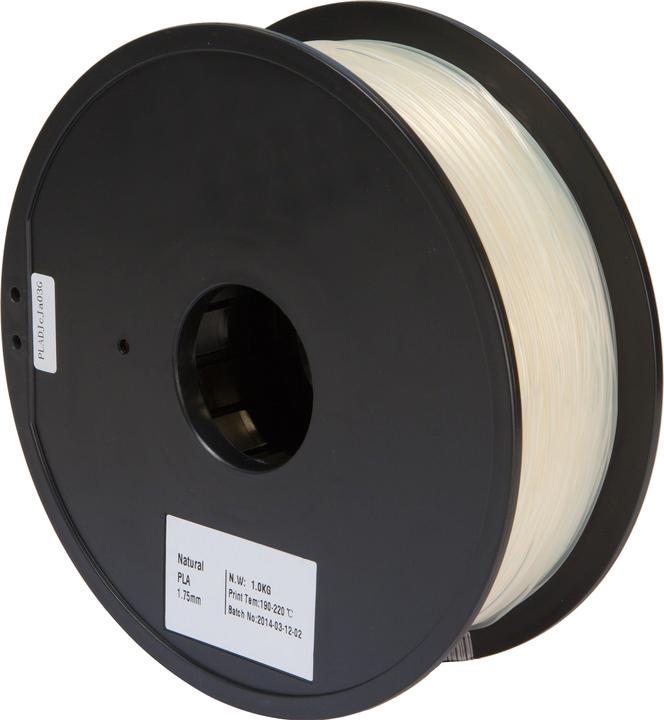 Actual product image eSUN PLA Natural Filament 1.75mm 1Kg (PLA+, 1.75 mm, 1000 g, Transparent)