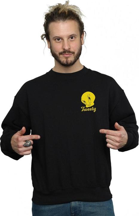 Actual product image Looney Tunes Mens Tweety Pie Head Sweatshirt (M)