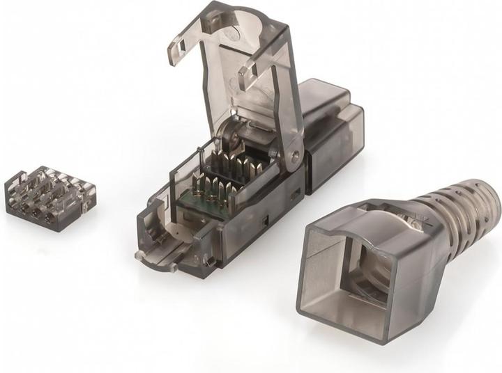 Actual product image Digitus CAT 6A connector for field mounting unshielded AWG 27/7 to 22/1 solid and stranded wire