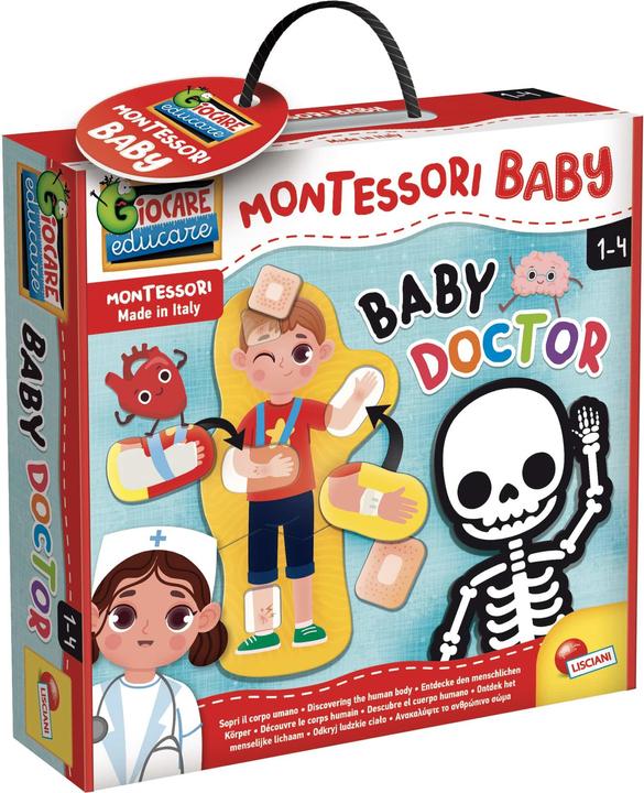 Actual product image Lisciani Montessori Playbox Baby Little Doctor (Multilingual, 1 - 4 years)