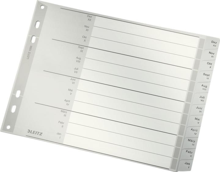 Produktbild Leitz Register PP grau 18cm hoch