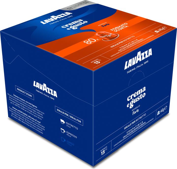Image du produit Lavazza Crème et goût fort (80 x Port.)