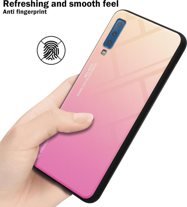 Actual product image Cadorabo TPU 2 colors glass cover (Samsung Galaxy A7 (2018))