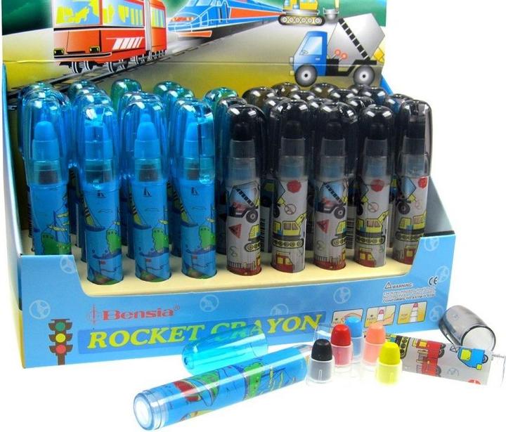 Produktbild Roost Farbstift Fahrzeug 89621 5-farbig, 2 Farben (Blau, Schwarz, Rot, Gelb, Orange, 5 x)