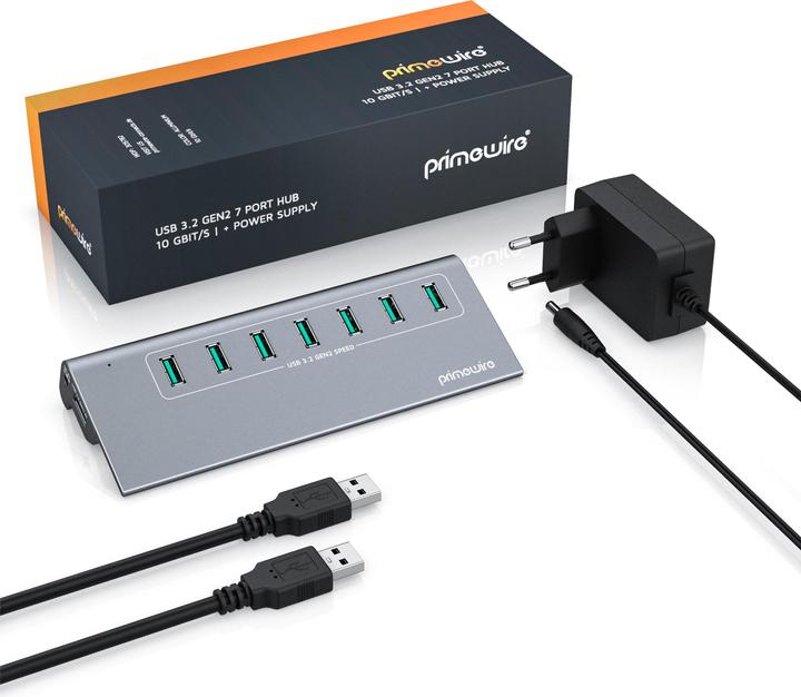 Actual product image Primewire Active Hub (USB-A, 7 ports)