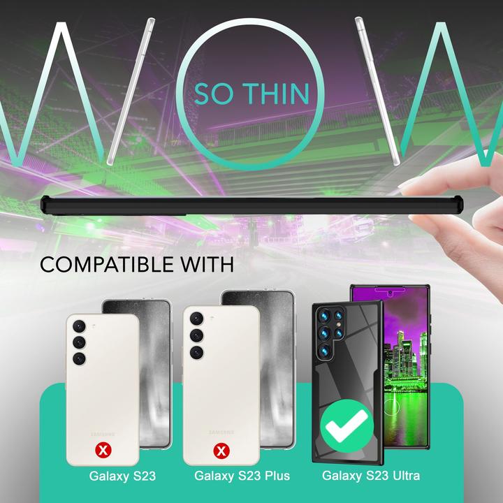 Produktbild Nalia Klare 360 Grad Hybrid Hülle (Samsung Galaxy S23 Ultra)