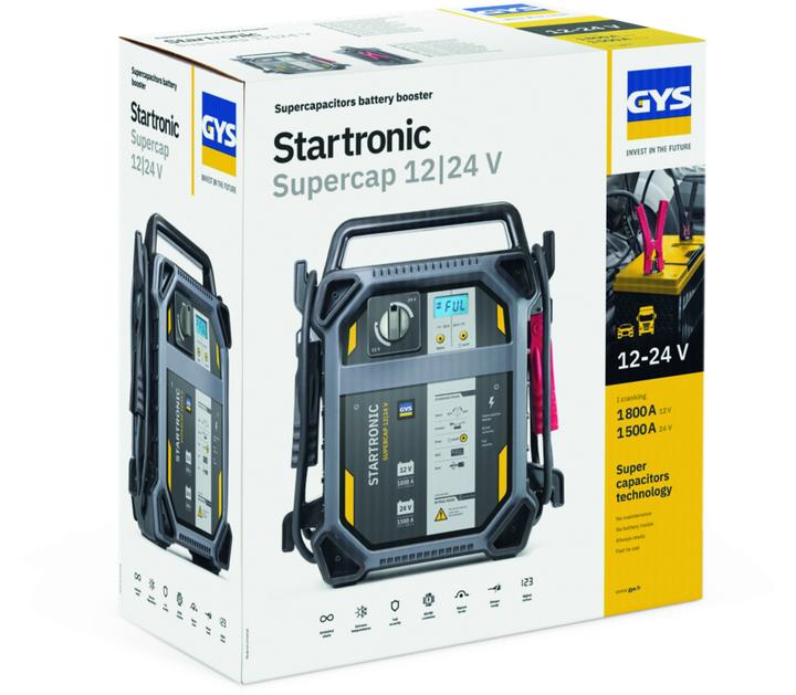 Produktbild GYS STARTRONIC SUPERCAP 12/24 V 082816 Schnellstartsystem 12 V, 24 V