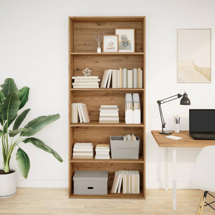 Immagine prodotto vidaXL Bücherregal Bücherschrank Standregal Raumteiler Wandregal Artisan-Eiche (80 x 30 x 189 cm)