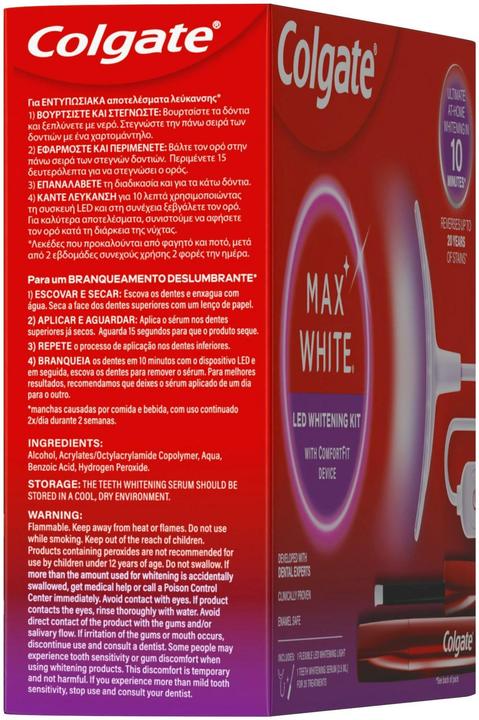 Produktbild Colgate Max White Ultim Whitening Kit (Bleaching LED Licht)