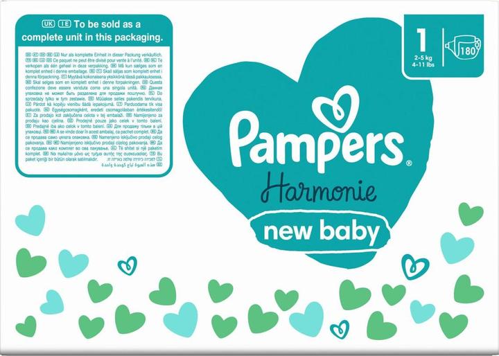 Actual product image Pampers Harmonie (Size 1, Monthly box, 180 Piece)
