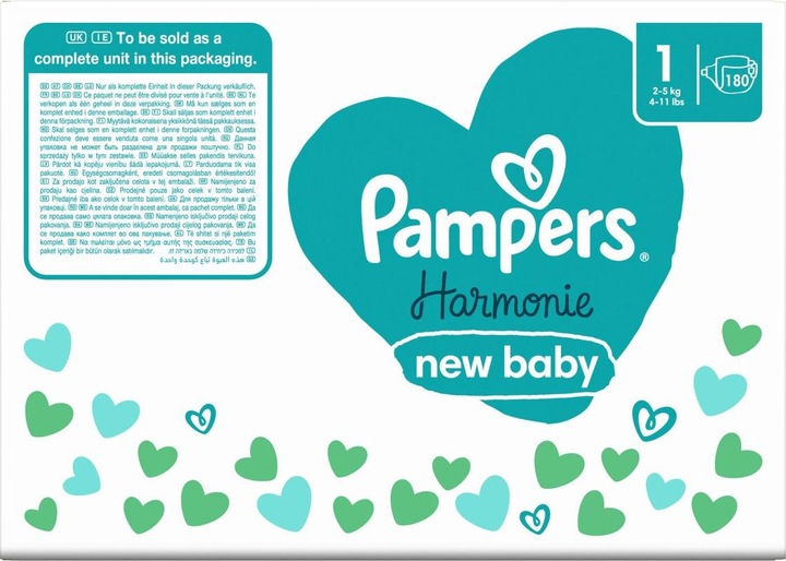 Produktbild Pampers Harmonie (Gr. 1, Monatsbox, 180 Stück)