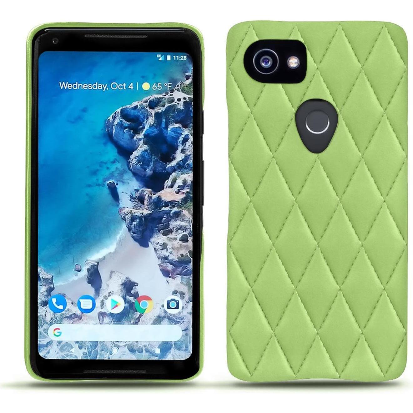 Noreve Lederschutzhülle (Google Pixel 2 XL), Smartphone Hülle, Grün