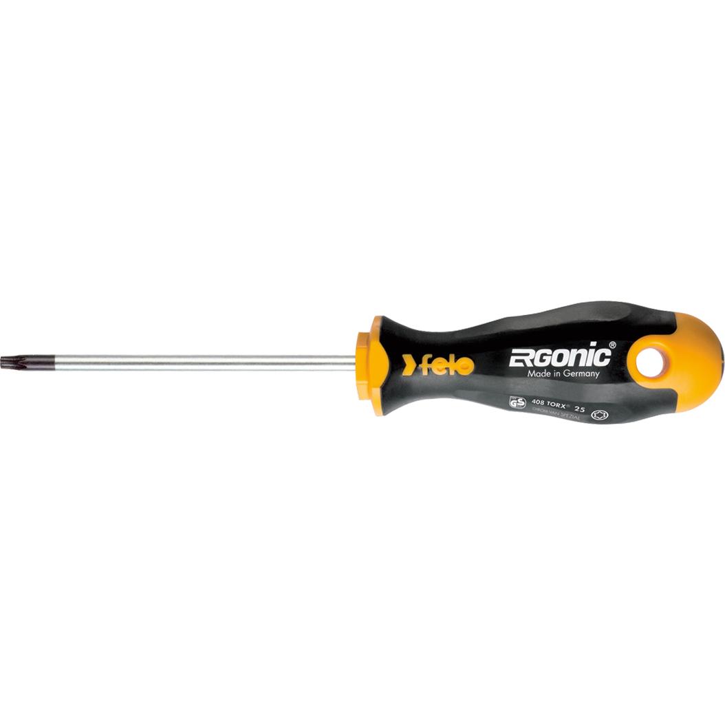 Felo, Schraubenzieher, ergonic-Torx Schraubendreher T 7. Rundklinge (Pin-torx)
