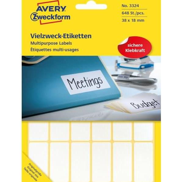 Avery, Etiketten, Mehrzweck-Etiketten 3324